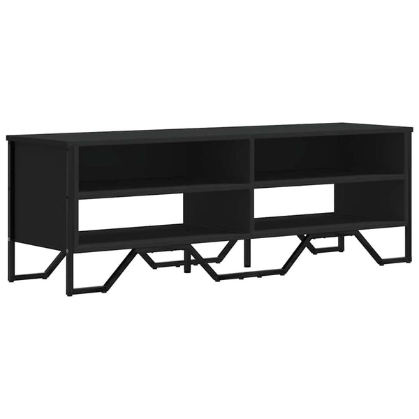 Schwarzes TV-Möbel Prodescu 122x34x41cm (Holz)