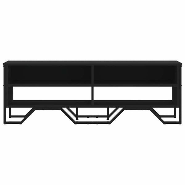 Schwarzes TV-Möbel Prodescu 122x34x41cm (Holz)