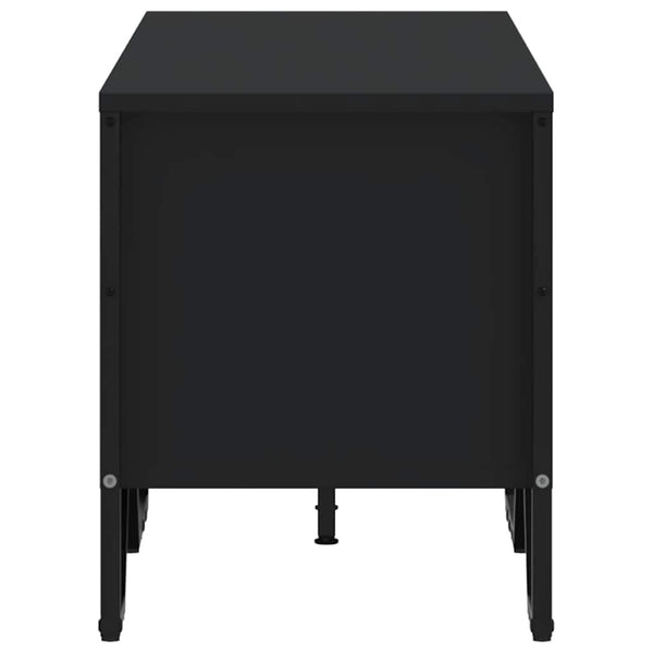 Schwarzes TV-Möbel Prodescu 122x34x41cm (Holz)