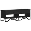Schwarzes TV-Möbel Prodescu 122x34x41cm (Holz)