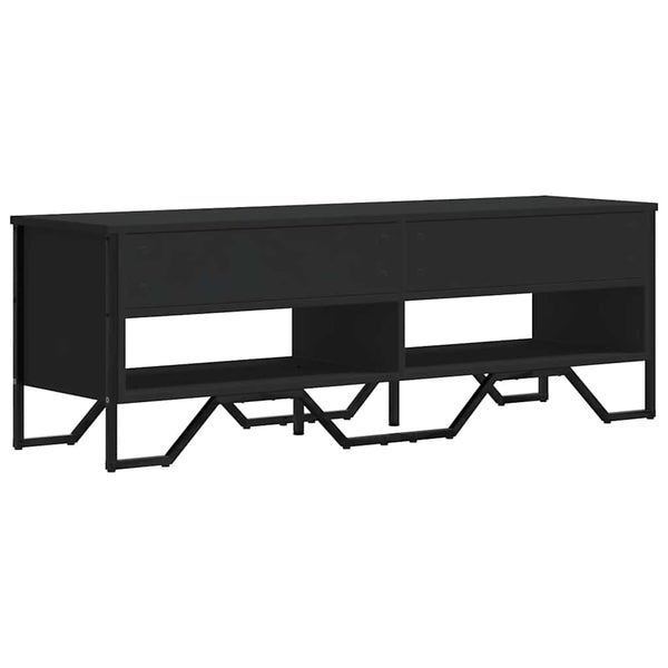 Schwarzes TV-Möbel Prodescu 122x34x41cm (Holz)