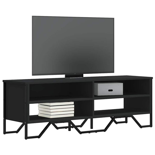 Schwarzes TV-Möbel Prodescu 122x34x41cm (Holz)