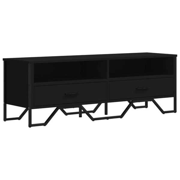 Schwarzes TV-Möbel Secstil 122x34x41cm (Holz)