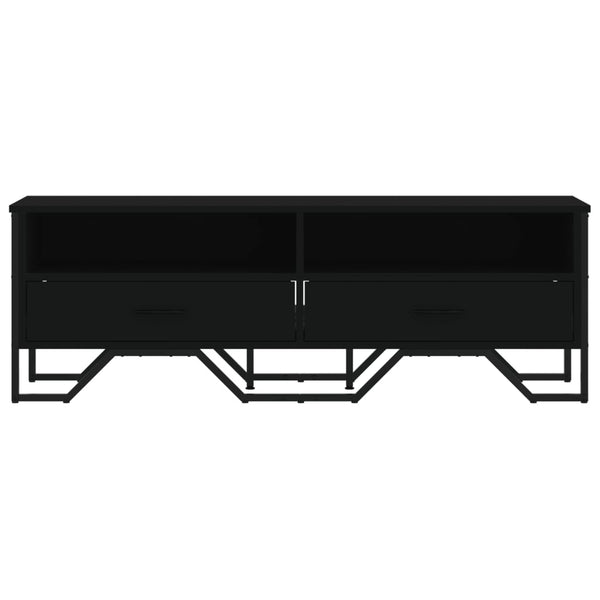 Schwarzes TV-Möbel Secstil 122x34x41cm (Holz)
