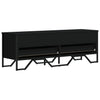 Schwarzes TV-Möbel Secstil 122x34x41cm (Holz)