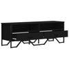 Schwarzes TV-Möbel Secstil 122x34x41cm (Holz)