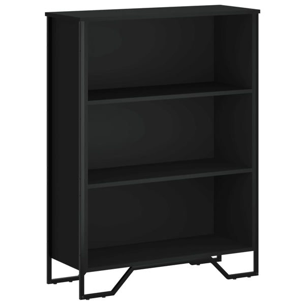 Musta kirjahylly Roboiu 80x31x106cm (puinen)
