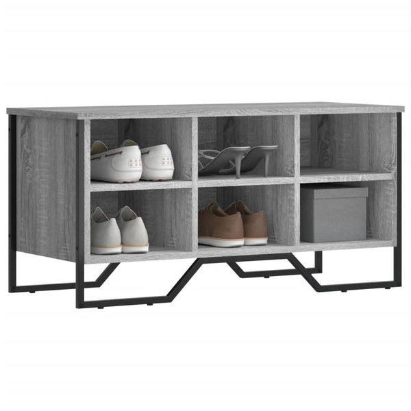 Harmaa kenkäkaappi Pascuta 90x38x45,5cm (puinen)