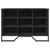 Schwarzer Schuhschrank Pascuta 90x38x61,5cm (Holz)