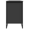 Schwarzer Schuhschrank Pascuta 90x38x61,5cm (Holz)