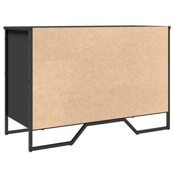 Schwarzer Schuhschrank Pascuta 90x38x61,5cm (Holz)