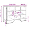 Schwarzer Schuhschrank Pascuta 90x38x61,5cm (Holz)