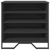 Schwarzer Schuhschrank Verona 80x38x78cm (Holz)