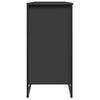 Schwarzer Schuhschrank Verona 80x38x78cm (Holz)