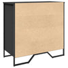 Schwarzer Schuhschrank Verona 80x38x78cm (Holz)