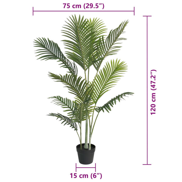 Grüne Palme Kunstpflanze Ionicut 120cm (pp)