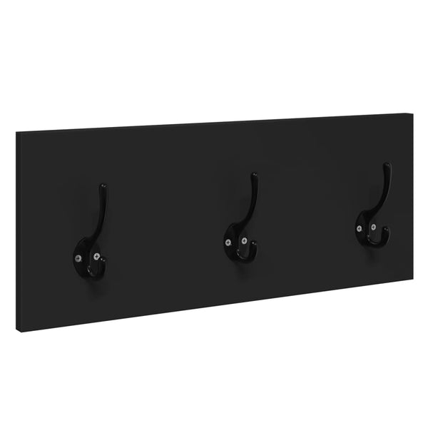 Schwarze Flurmöbel-Serie Pinea (4-teilig, Holz)