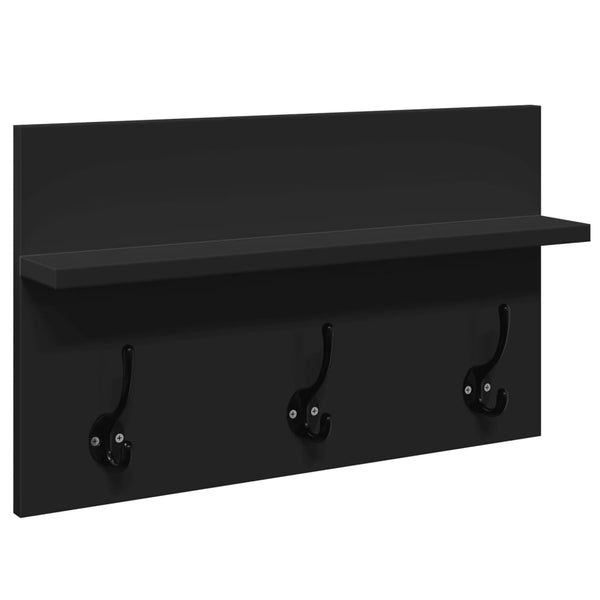 Schwarze Flurmöbel-Serie Pinea (4-teilig, Holz)