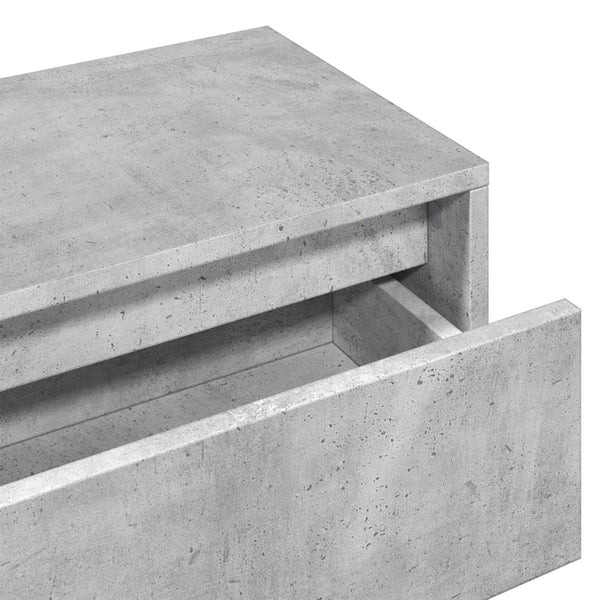 Betongraues Dielenmöbel-Set Pinea 4-teilig (Holz)