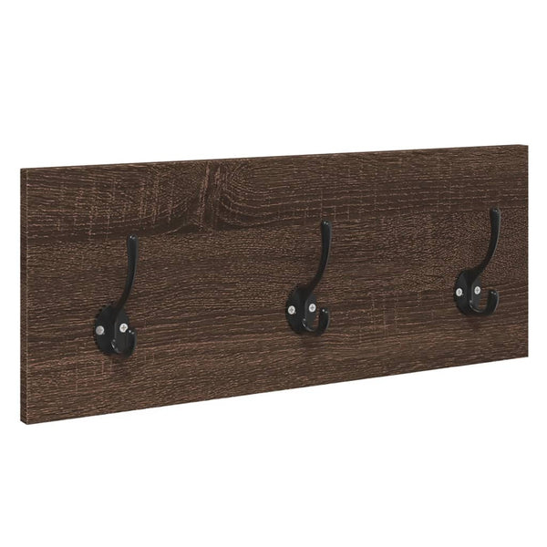 Braune Garderobenserie Pinea (4-teilig, Eiche massiv)