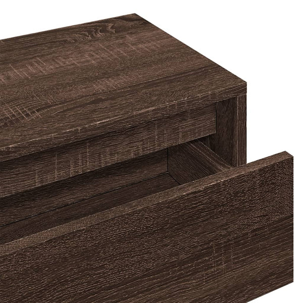 Braune Garderobenserie Pinea (4-teilig, Eiche massiv)