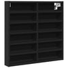 Schwarzer Vitrinenschrank Kato 60x8,5x58cm (Holz)