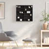 Schwarzer Vitrinenschrank Kato 60x8,5x58cm (Holz)