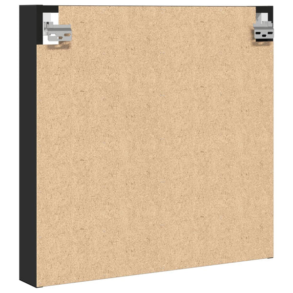 Schwarzer Vitrinenschrank Kato 60x8,5x58cm (Holz)