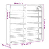 Schwarzer Vitrinenschrank Kato 60x8,5x58cm (Holz)