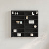 Schwarzer Vitrinenschrank Kato 60x8,5x58cm (Holz)