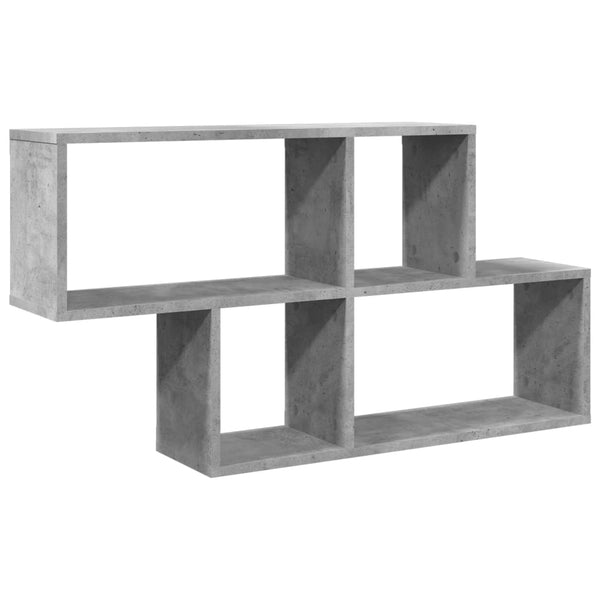 Betoninharmaa seinähylly Jalyn 100x20x53cm (lastulevy)