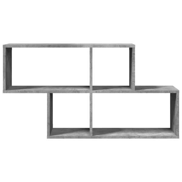 Betoninharmaa seinähylly Jalyn 100x20x53cm (lastulevy)