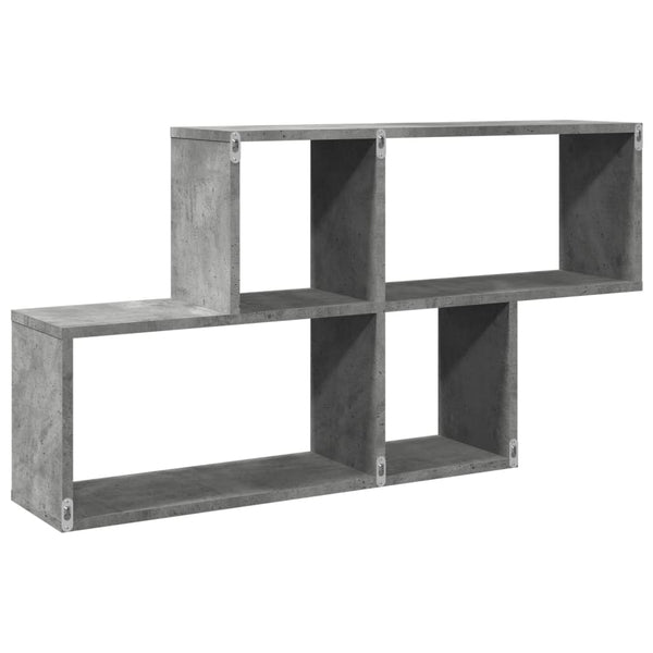 Betoninharmaa seinähylly Jalyn 100x20x53cm (lastulevy)