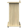Ghica Rednerpult aus Holz, Rollen/Box 55x55x107cm