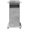 Ghican Rednerpult grau, Rollen/Box, Maße 55x55x107cm (Holz)