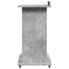 Ghican Rednerpult grau, Rollen/Box, Maße 55x55x107cm (Holz)