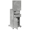 Ghican Rednerpult grau, Rollen/Box, Maße 55x55x107cm (Holz)