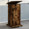 Rednerpult Ghican 55x55x107cm Rollen/Schublade (Holz)