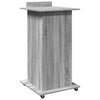 Rednerpult Ghican, grau, Rollen/Box, Größe 55x55x107cm (Holz)