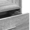 Rednerpult Ghican, grau, Rollen/Box, Größe 55x55x107cm (Holz)