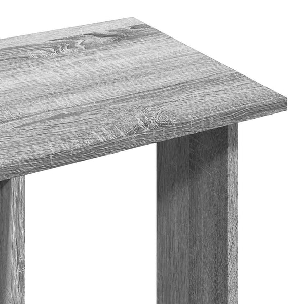 Harmaa vaatekaappi pyörillä Cateluta 102x38x110cm (puinen)