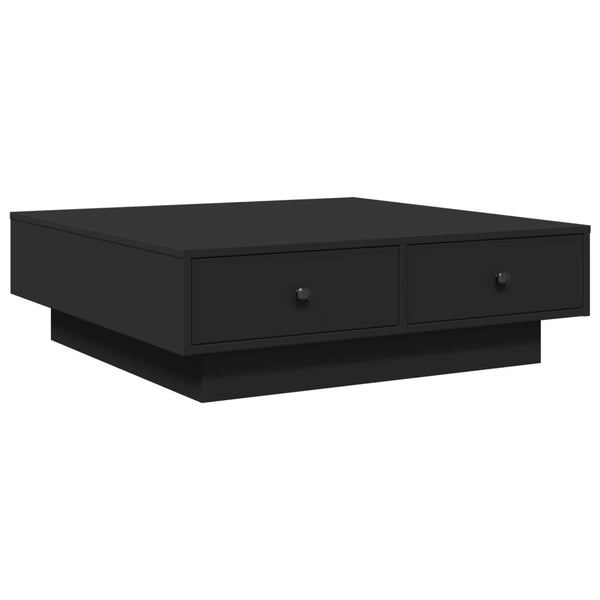 Schwarzer Couchtisch Eleganta 90x90x28cm (Spanplatte)