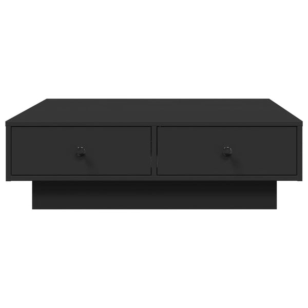 Schwarzer Couchtisch Eleganta 90x90x28cm (Spanplatte)