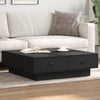 Schwarzer Couchtisch Eleganta 90x90x28cm (Spanplatte)