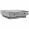 Grauer Couchtisch Eleganta 90x90x28cm (Holz)