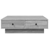 Grauer Couchtisch Eleganta 90x90x28cm (Holz)