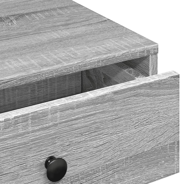 Grauer Couchtisch Eleganta 90x90x28cm (Holz)
