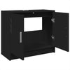 Schwarzer Waschtischunterschrank Deniu 63x29x55cm (Holz)