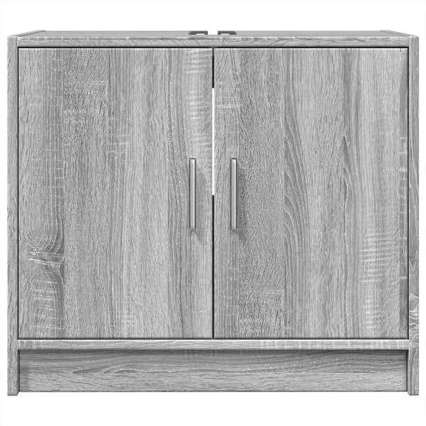 Grauer Waschbeckenunterschrank Deniu 63x29x55cm (Holz)