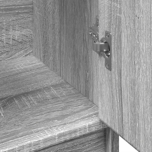 Grauer Waschbeckenunterschrank Deniu 63x29x55cm (Holz)
